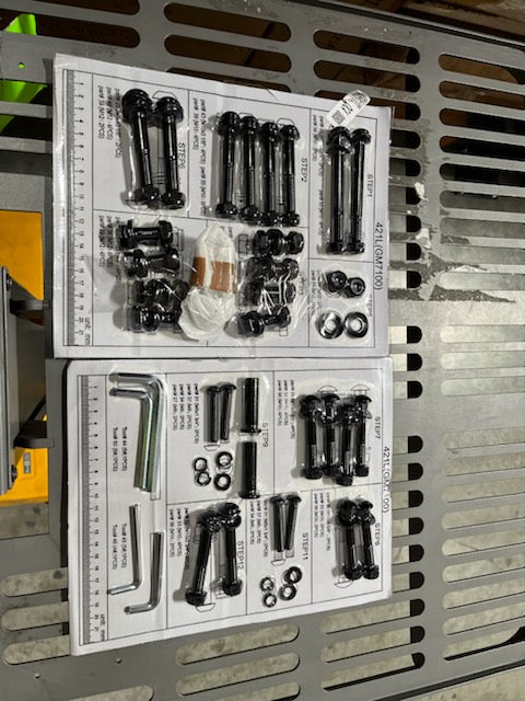421L Hardware Kit Steps 1-6 and 7-12 Black