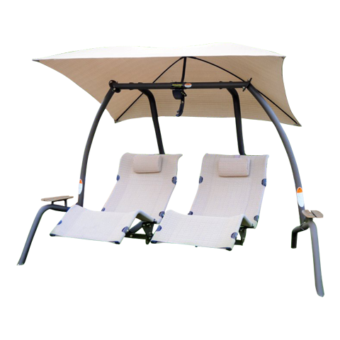 422L Dual Lounge Sunset Swing - Mocha Color