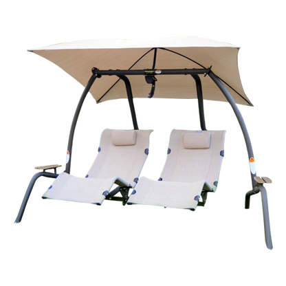 422L Dual Lounge Sunset Swing - Mocha Color