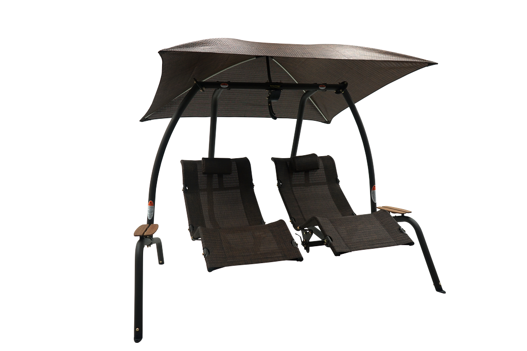 422L Dual Lounge Sunset Swing - Mocha Color