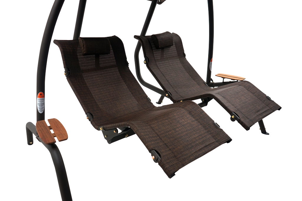 422L Dual Lounge Sunset Swing - Mocha Color