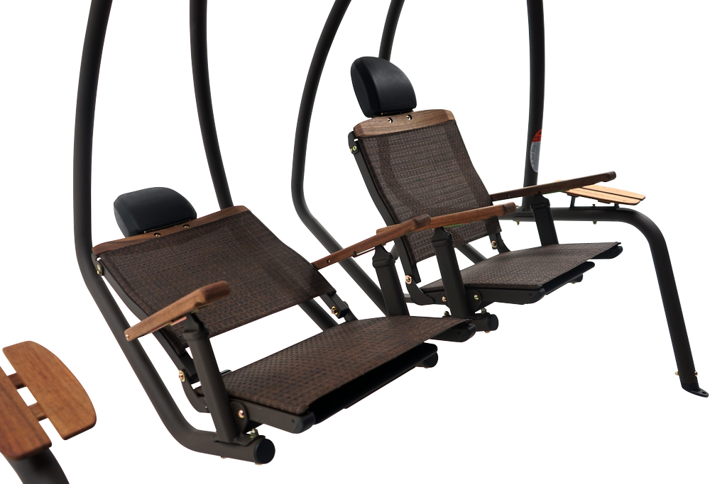 422SB Dual Recliner Sunset Swing - Mocha Color