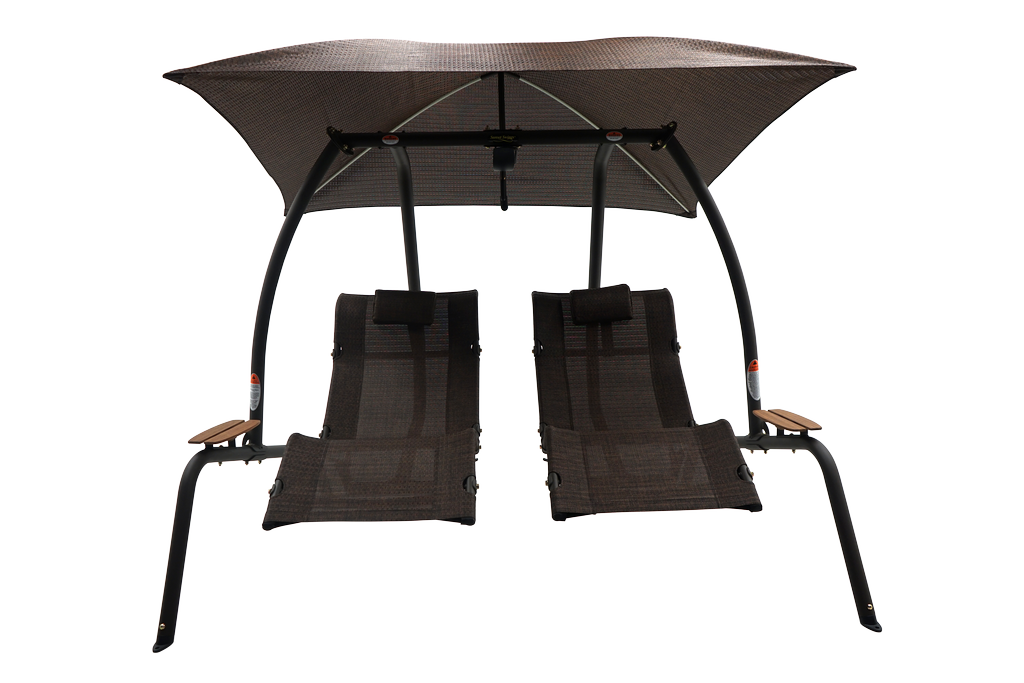 422L Dual Lounge Sunset Swing - Mocha Color