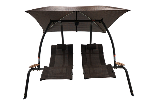 422L Dual Lounge Sunset Swing - Mocha Color