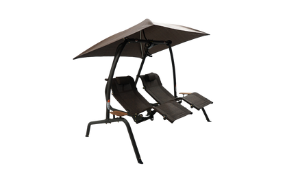 422L Dual Lounge Sunset Swing - Mocha Color